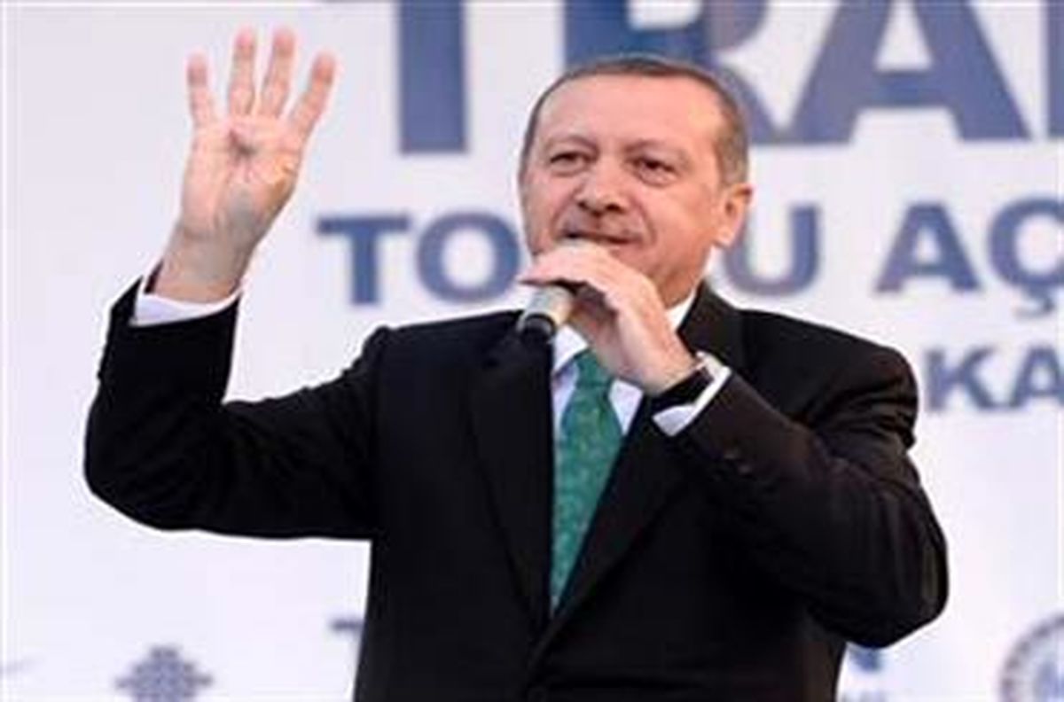 ژست اردوغان برای حمایت از مرسی/عکس