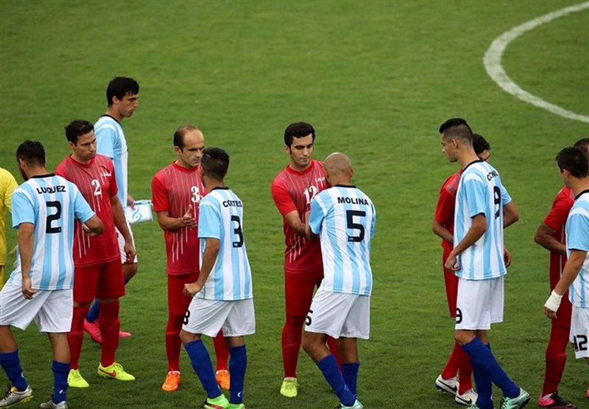 پیروزی تیم فوتبال هفت نفره ایران مقابل هموطنان مسی