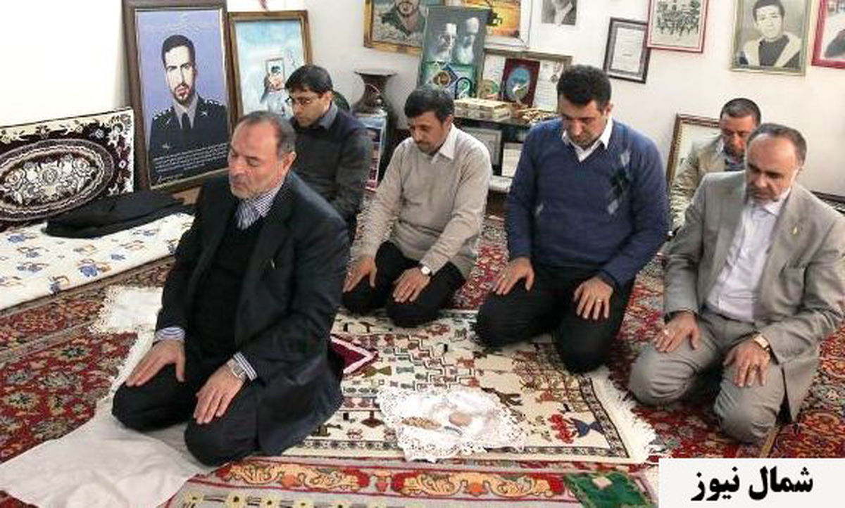 عکس/ اقتدای احمدینژاد به استاندار