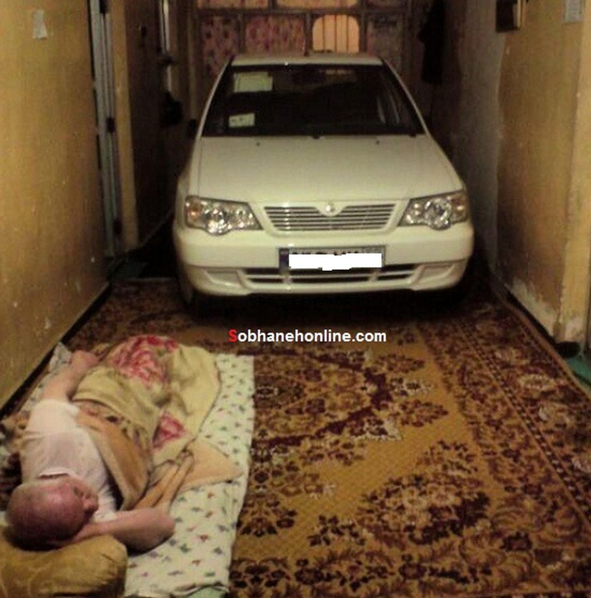 عکس:ابتکار عجیب برای حفاظت از پراید!