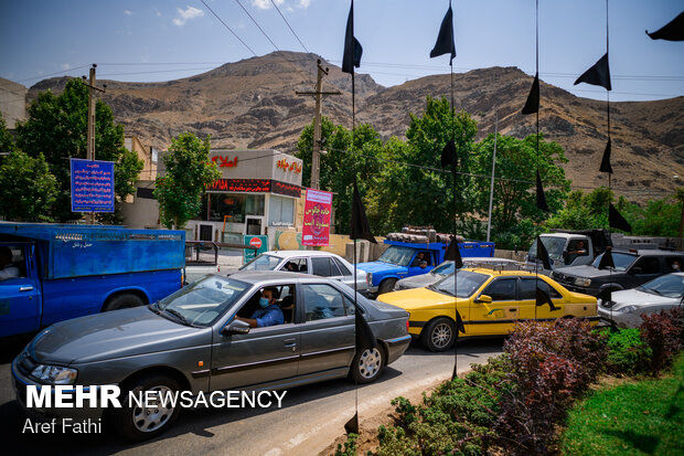 ترافیک سنگین در جاده شمال