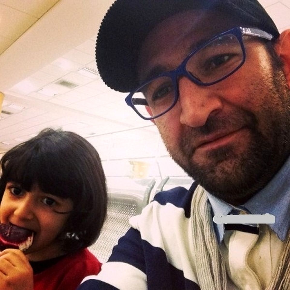 "اوس موسی" و دخترش/عکس