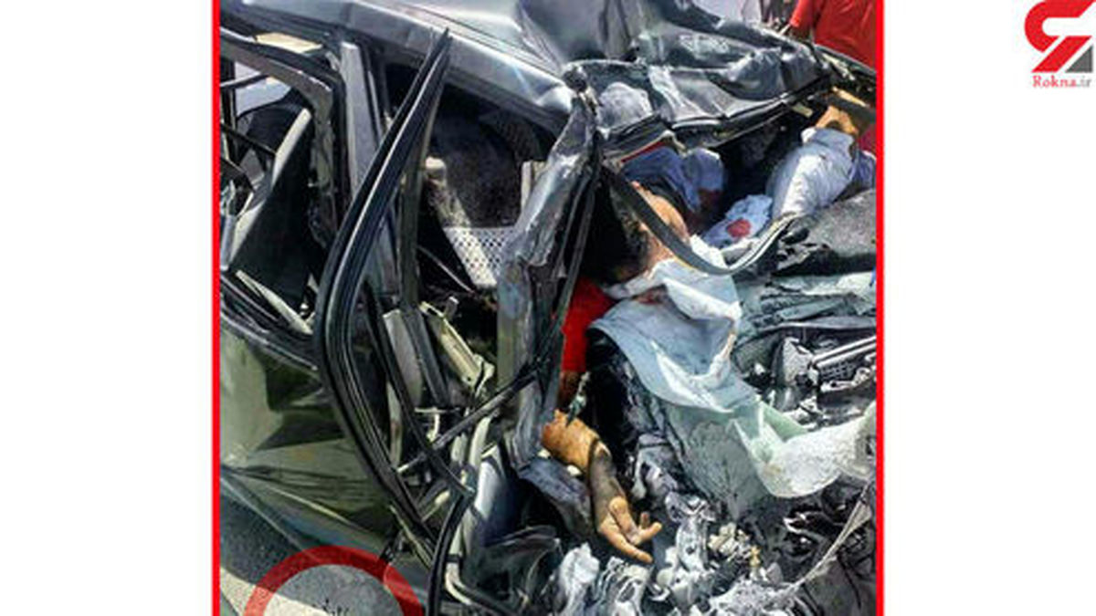 صحنه تکاندهنده از جنازه پسر تهرانی در پراید مچاله شده ! +عکس