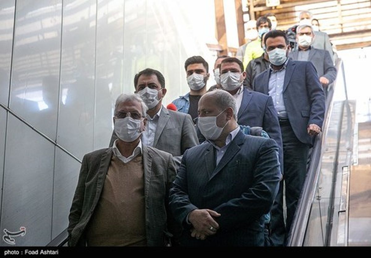 تصاویر: بازدید ربیعی از طرح استفاده اجباری ماسک در مترو