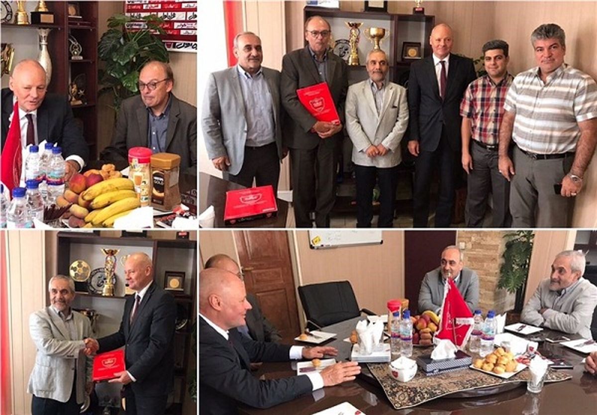 سفیر آلمان در باشگاه پرسپولیس +عکس