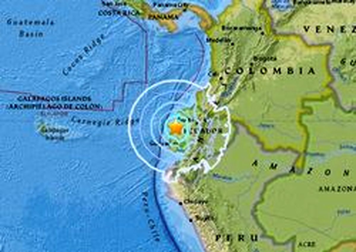 غرب اکوادور ۶ ریشتر لرزید