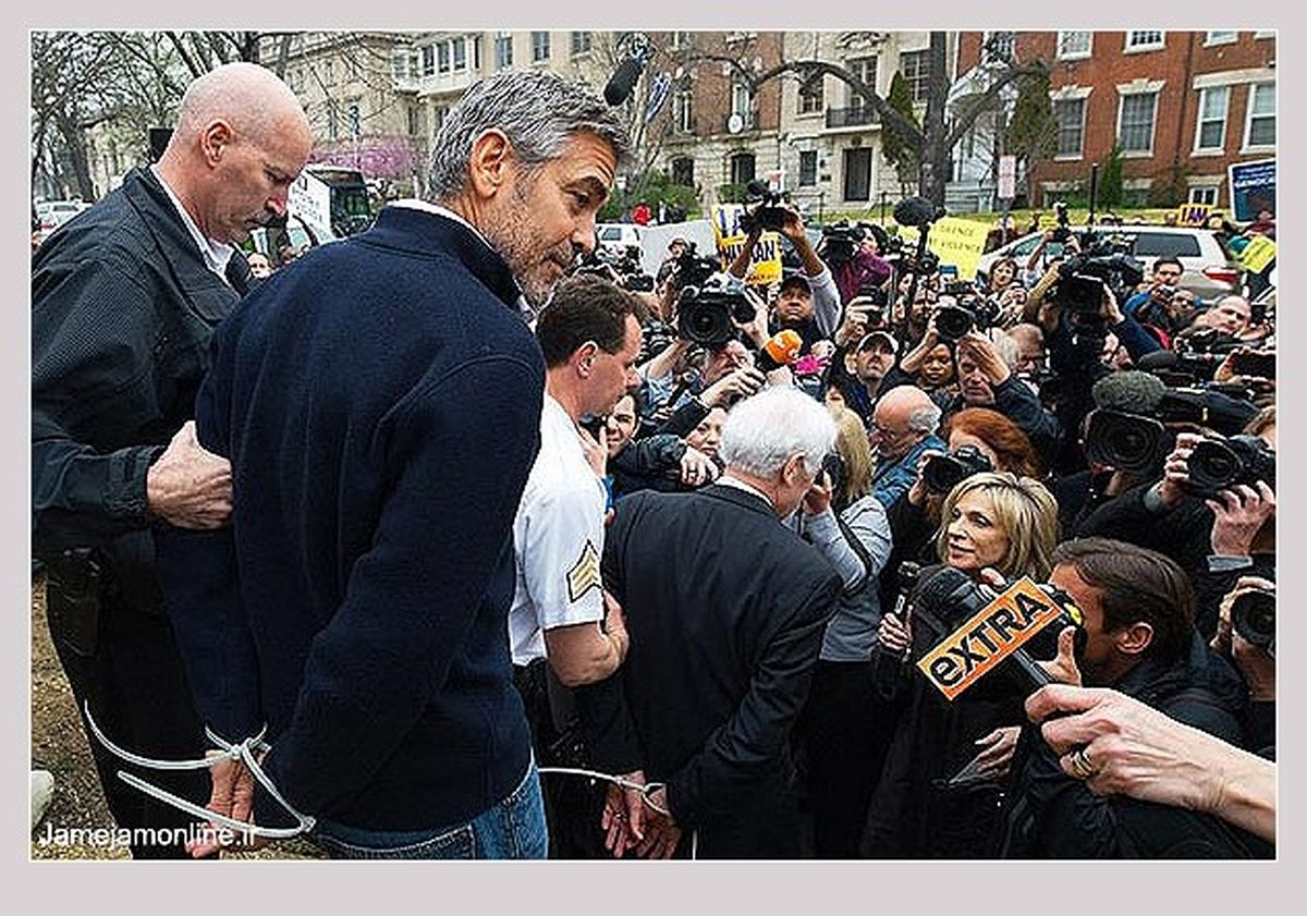 عکس/جرج کلونی و پدرش در بازداشت!