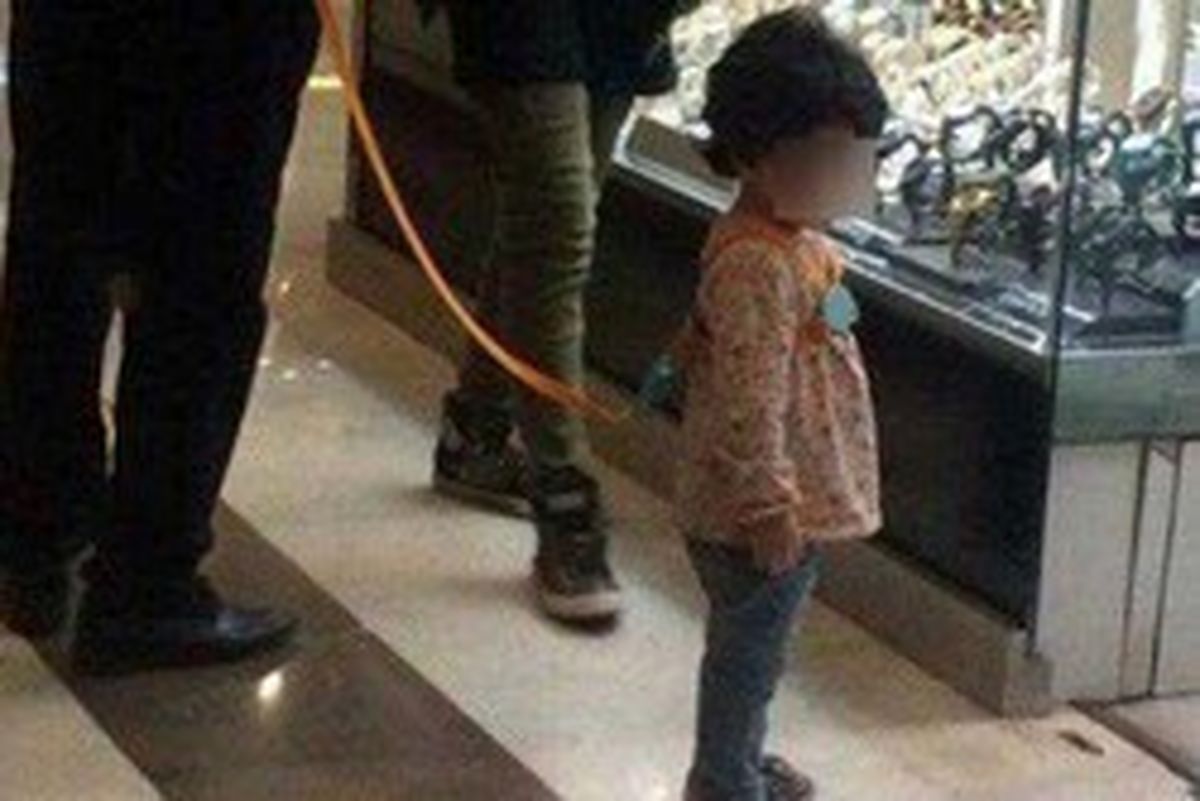 عکس: وسیله عجیب برای کنترل کودک در تهران!