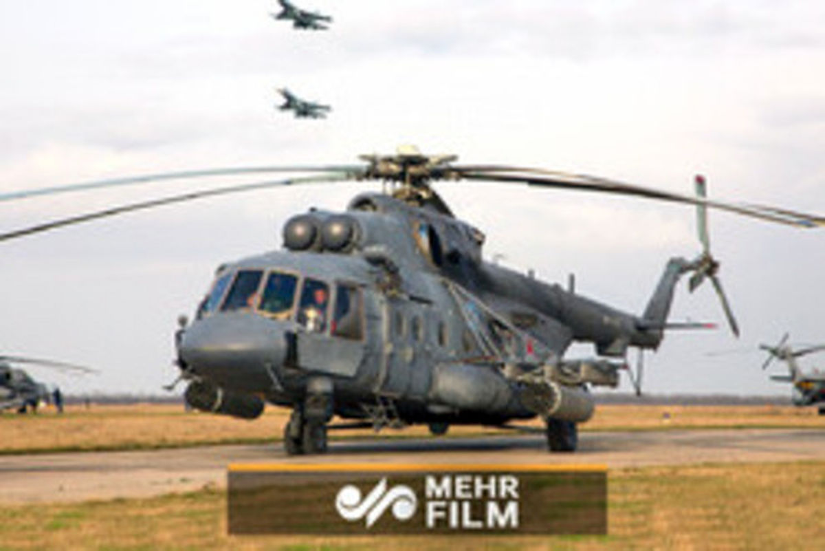 فیلمی از مانور بالگردهای جنگنده روسی