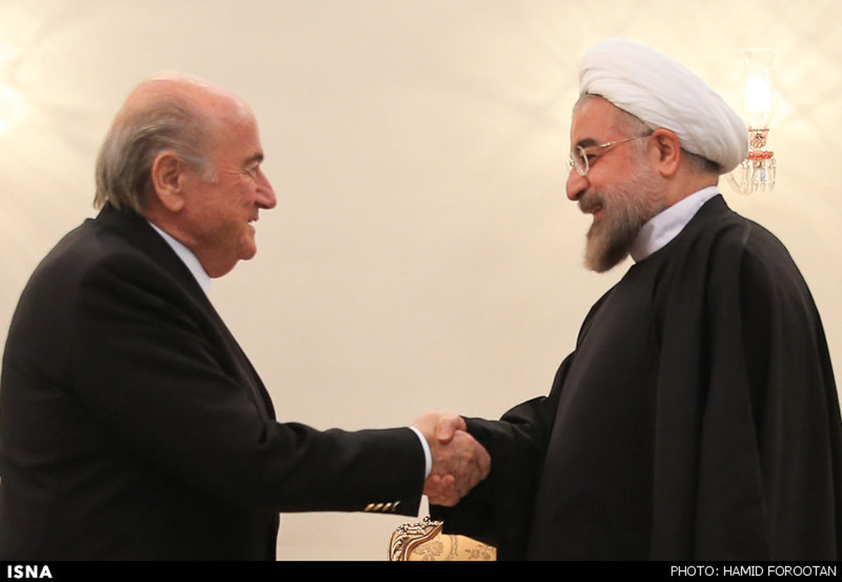 دیدار سپ بلاتر با روحانی /عکس
