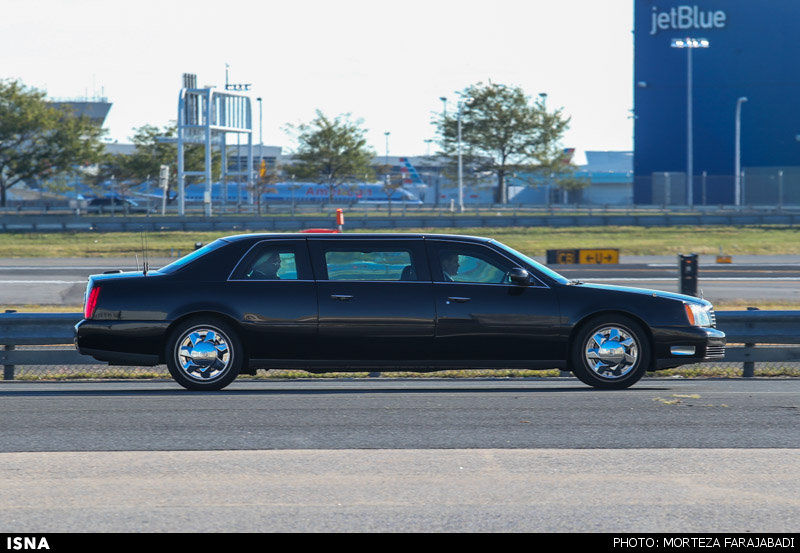 خودروی روحانی در نیویورک/عکس