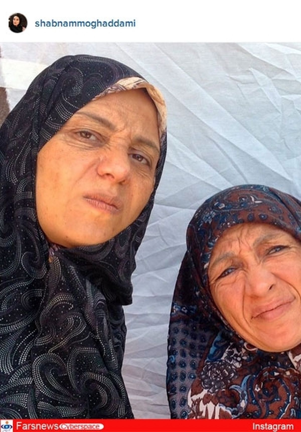 عکس: گریم استادانه ۲ بازیگر زن کشورمان