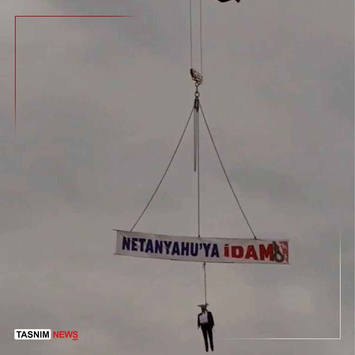 اعدام ماکت نتانیاهو در ترکیه