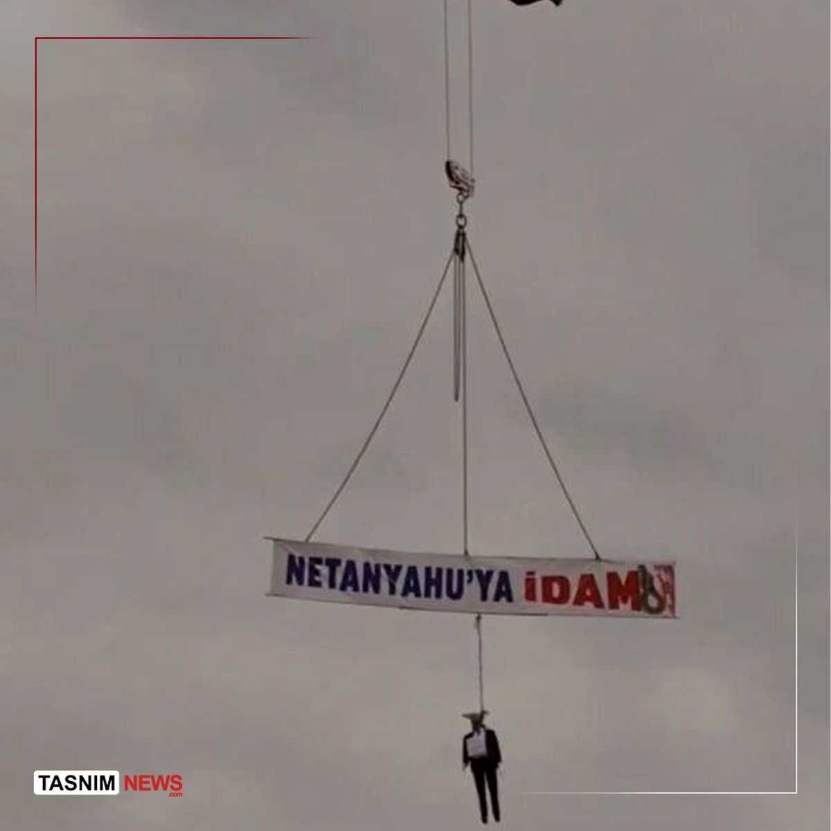 اعدام ماکت نتانیاهو در ترکیه