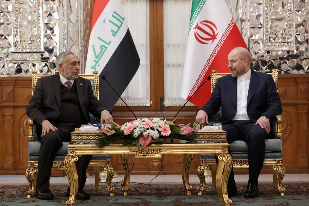قالیباف: هر دو کشور مصمم هستیم که از جبهه مقاومت حمایت کنیم/ المشهدانی: در کنار ایران بهمانند دو بال حرکت خواهیم کرد/ نباید امنیت منطقه مورد تهاجم قرار بگیرید