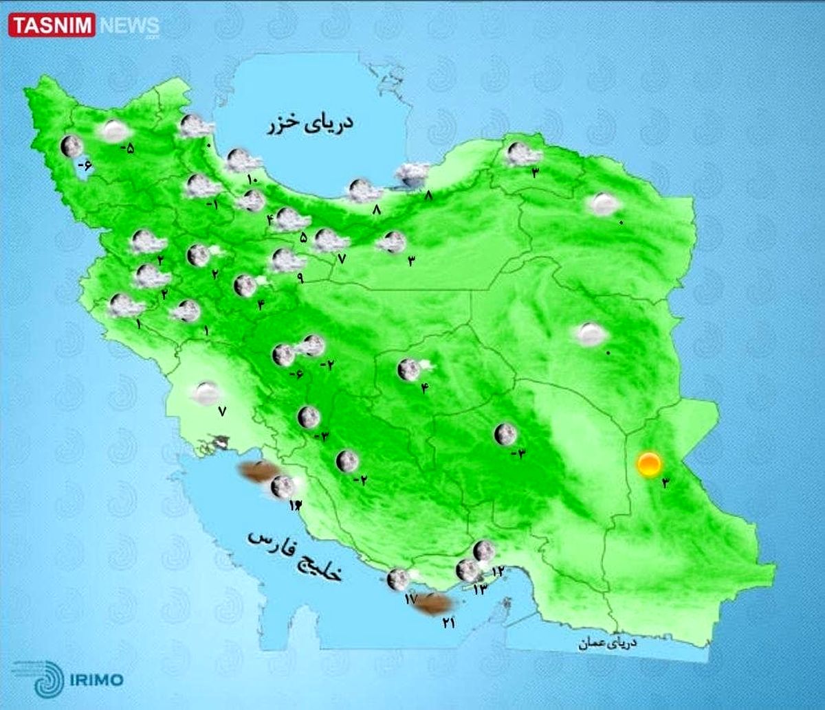 بارش باران در مناطق شمالی کشور/ تهران بارانی می شود