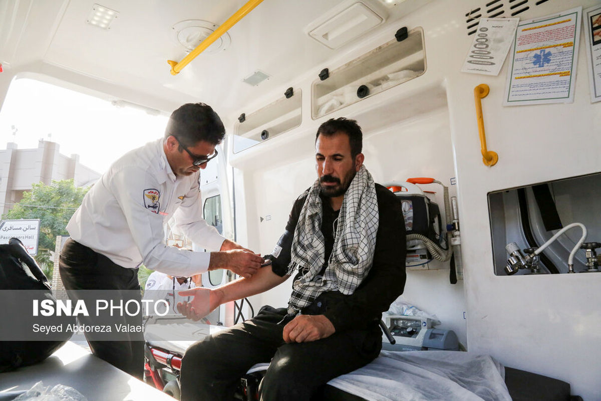 صف ۷کیلومتری اتوبوس در مرز مهران