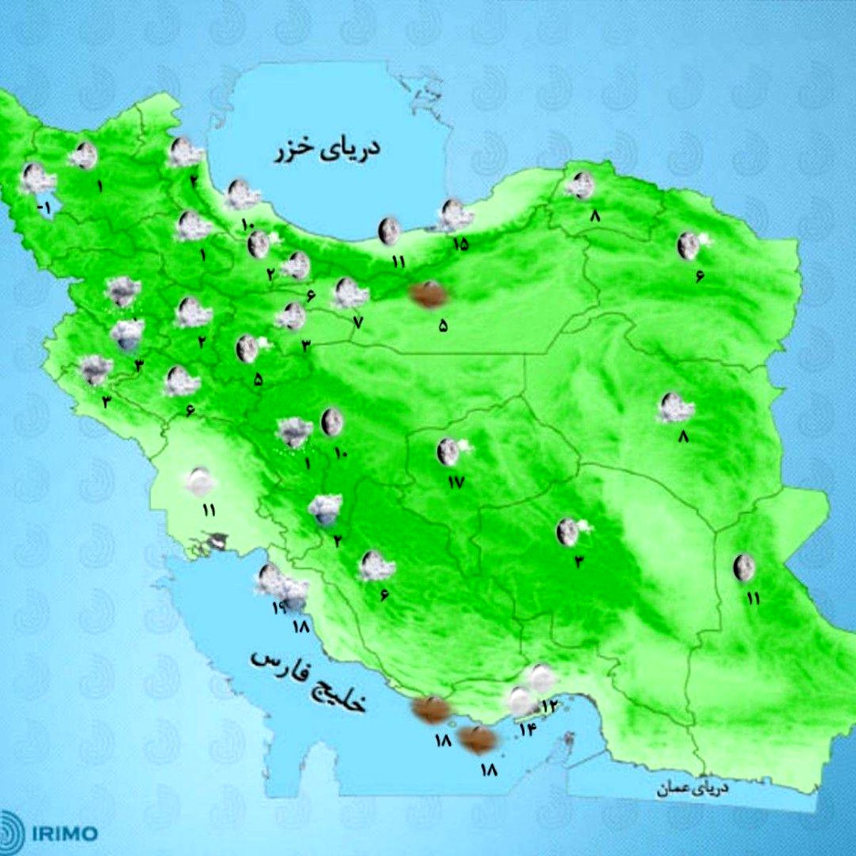 بارش سنگین برف و باران در 16 استان | هوا تا 10 درجه سردتر می شود؟ + نقشه