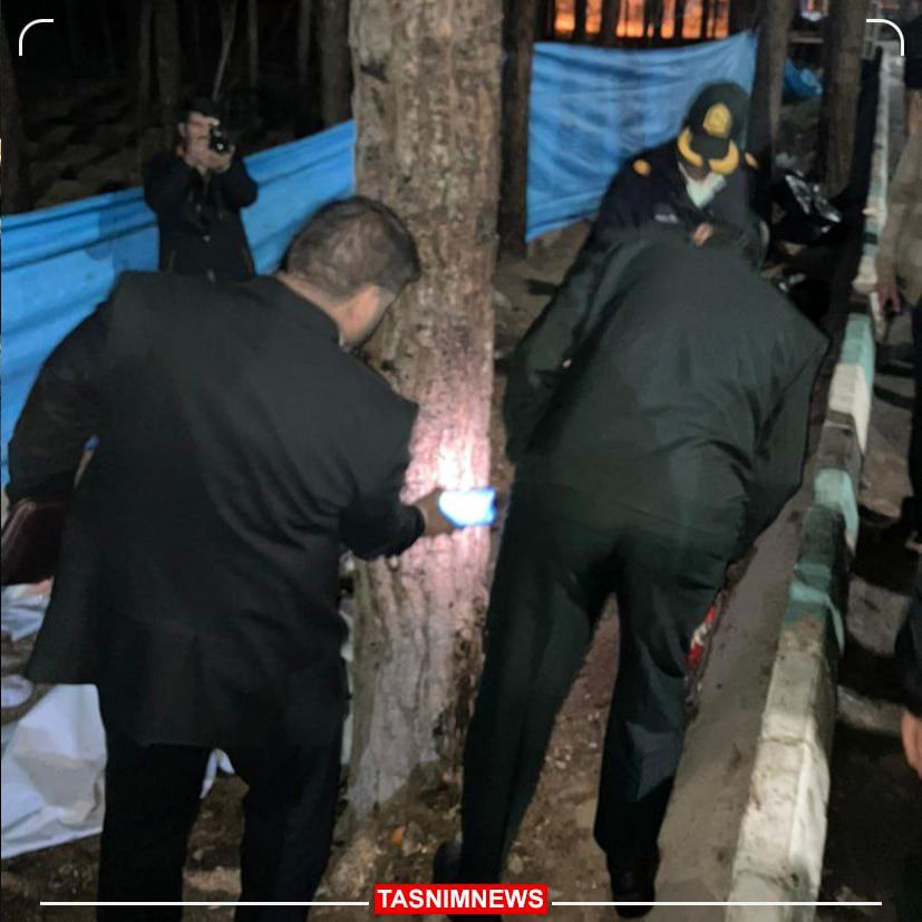 تصاویری از حضور سردار رادان در محل حادثه تروریستی امروز