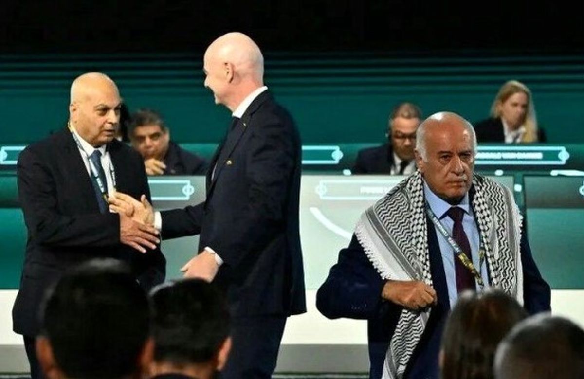 نماینده فلسطین رئیس فیفا و اسرائیل را آچمز کرد