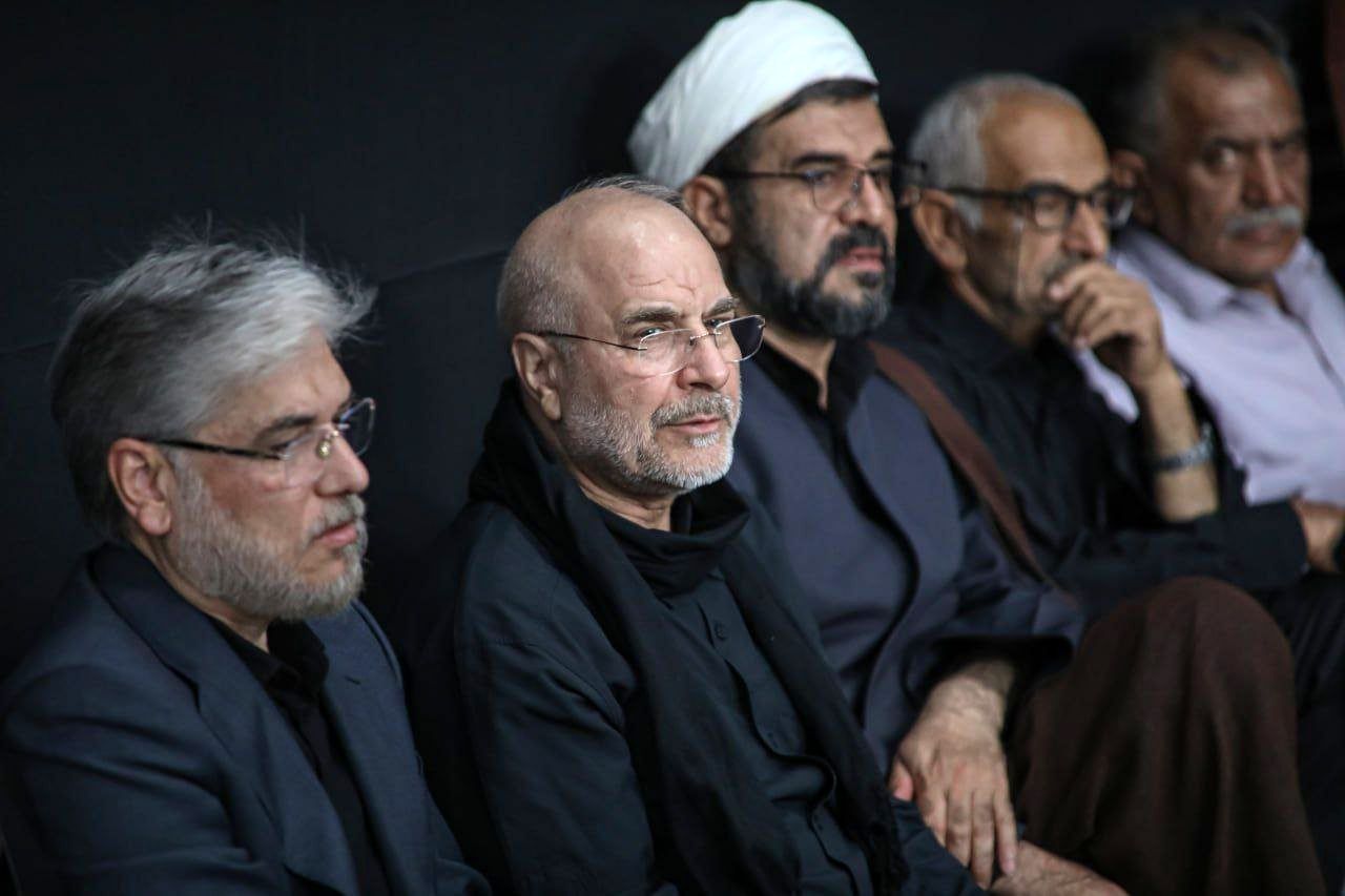 تصاویر: حضور قالیباف در اولین روز هیئت آل‌یاسین 