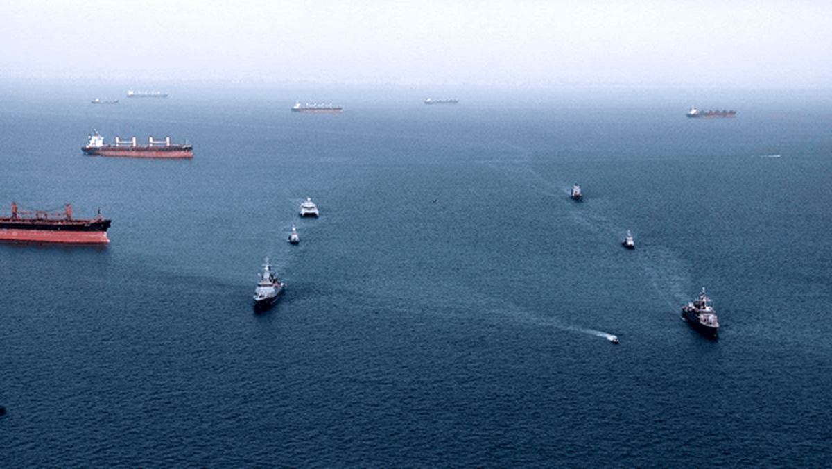 تمرین «Photo Ex» در رزمایش مرکب دریایی ایران و روسیه