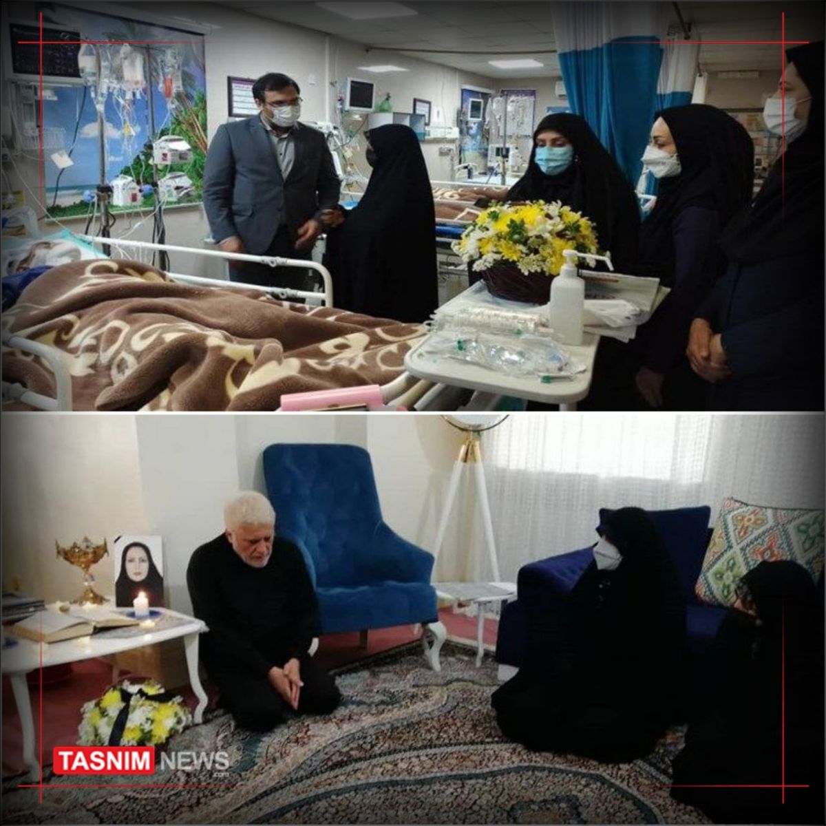 عیادت معاون رییس‌جمهور از یک مصدوم حادثه متروپل