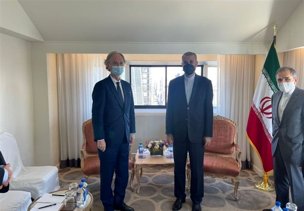 دیدار امیرعبداللهیان با فرستاده سازمان ملل در امور سوریه