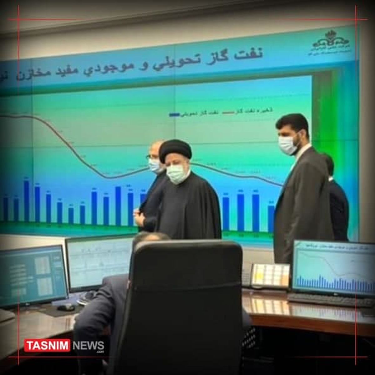 بازدید رئیسی از مرکز دیسپچینگ شرکت ملی گاز