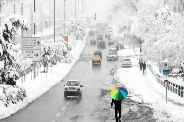 برف و کولاک در راه ایران + نقشه