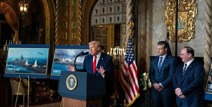 رونمایی ترامپ از ناوهای جنگی «کلاس ترامپ»