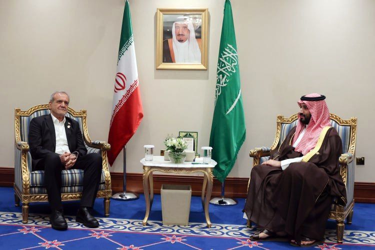 دیدار ولیعهد عربستان با رئیسجمهور