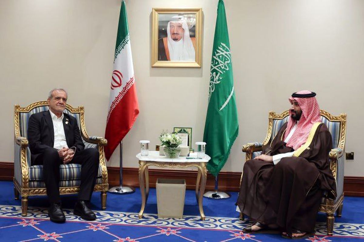 دیدار ولیعهد عربستان با رئیسجمهور