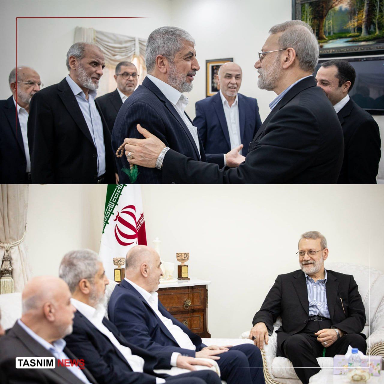 بیانیه حماس درباره دیدار با علی لاریجانی در دوحه