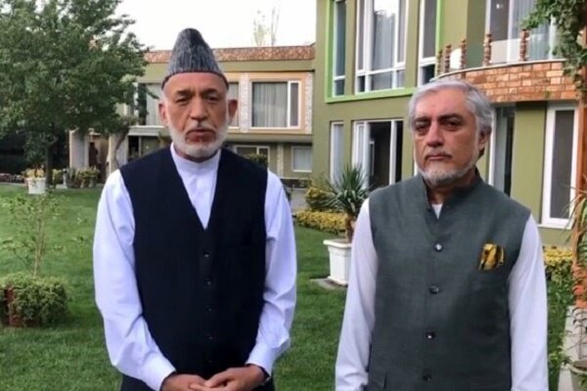 پیام حامد کرزی و عبدالله عبدالله در دومین روز سقوط کابل