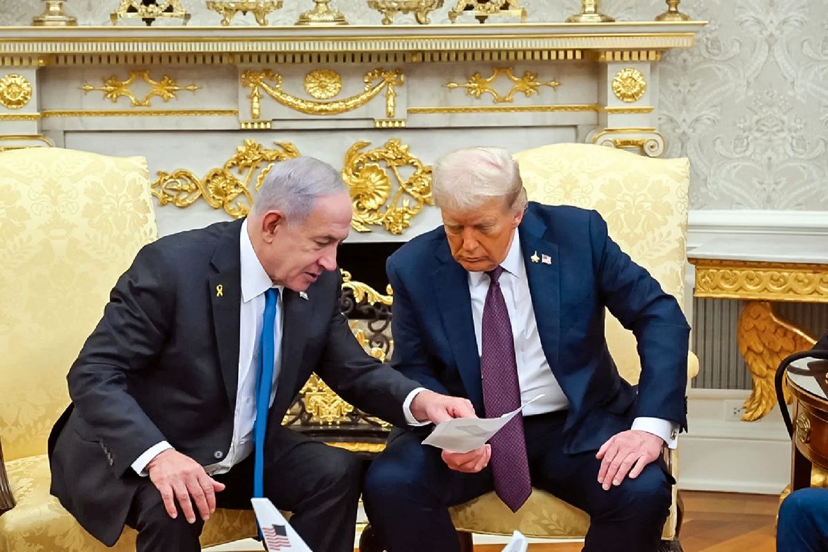 دیکته نتانیاهو با دستخط ترامپ 