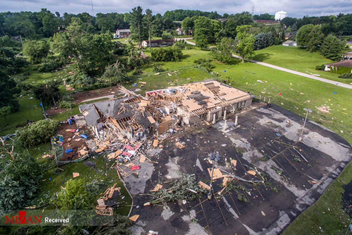 تصاویر: طوفان سهمگین در ایالت ایندیانا