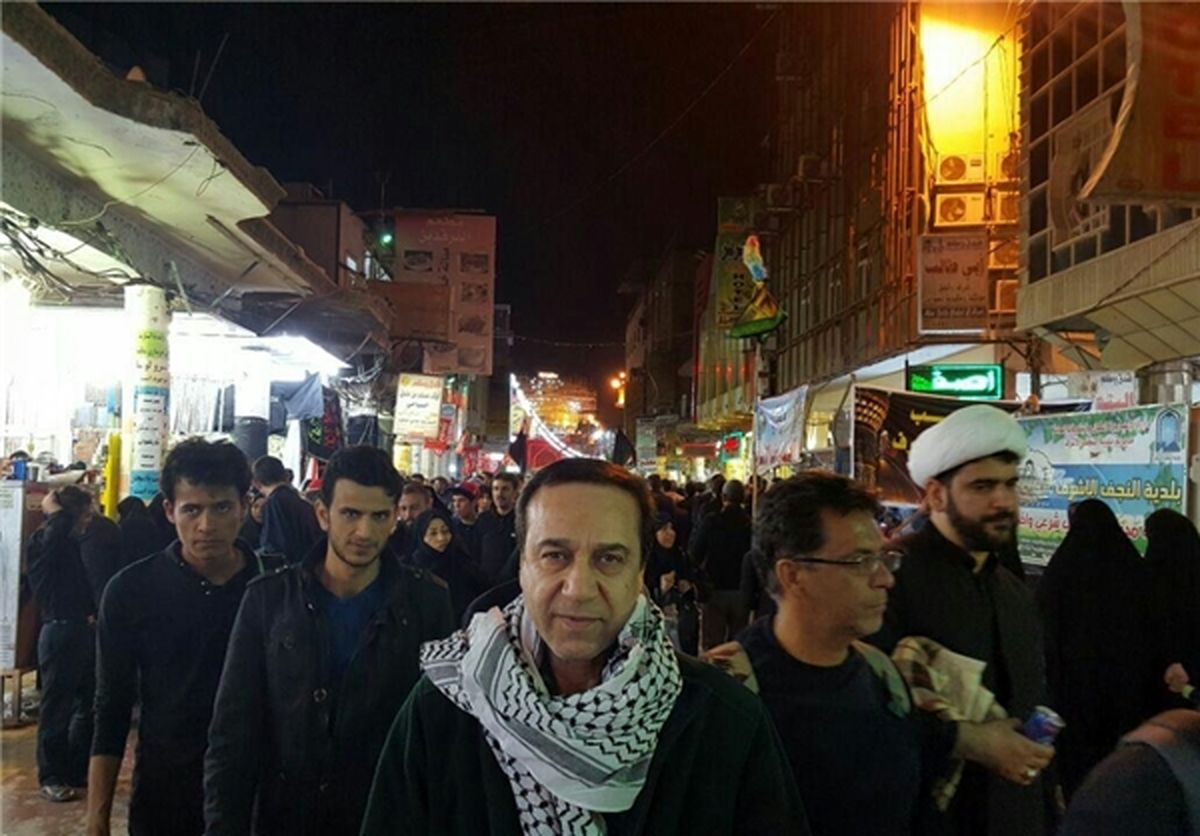 عکس: خواننده  معروف ایرانی در نجف