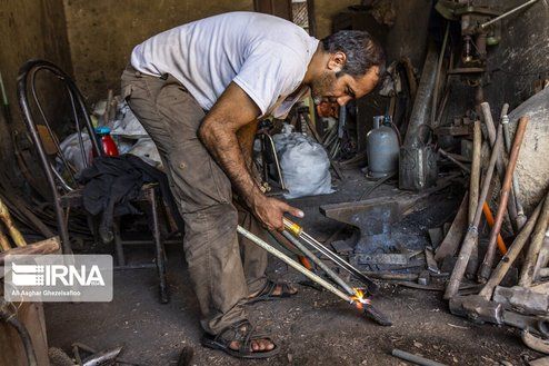 تصاویر: آهنگری سنتی در مینودشت