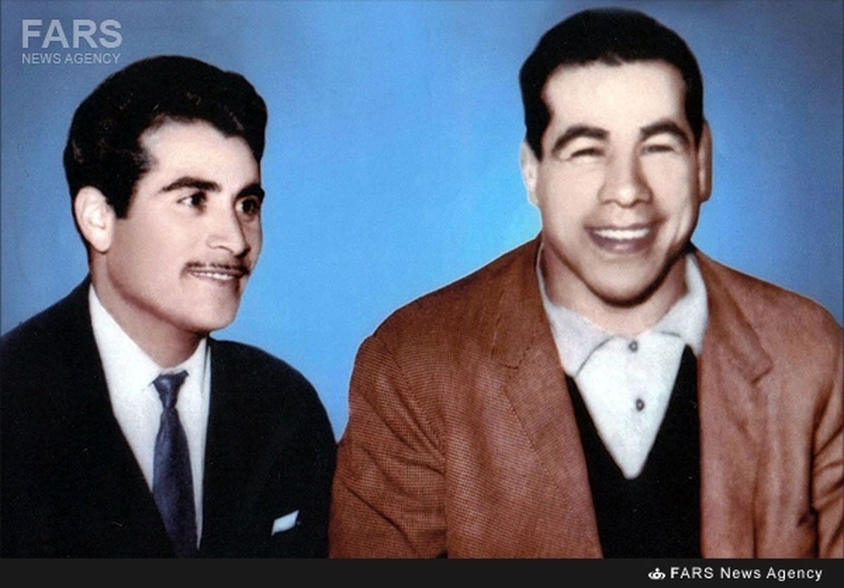 عکس: جهان پهلوان تختی در کنار شیرخدا