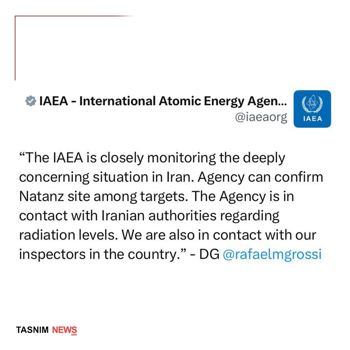 گروسی حمله به نطنز را تأیید کرد 