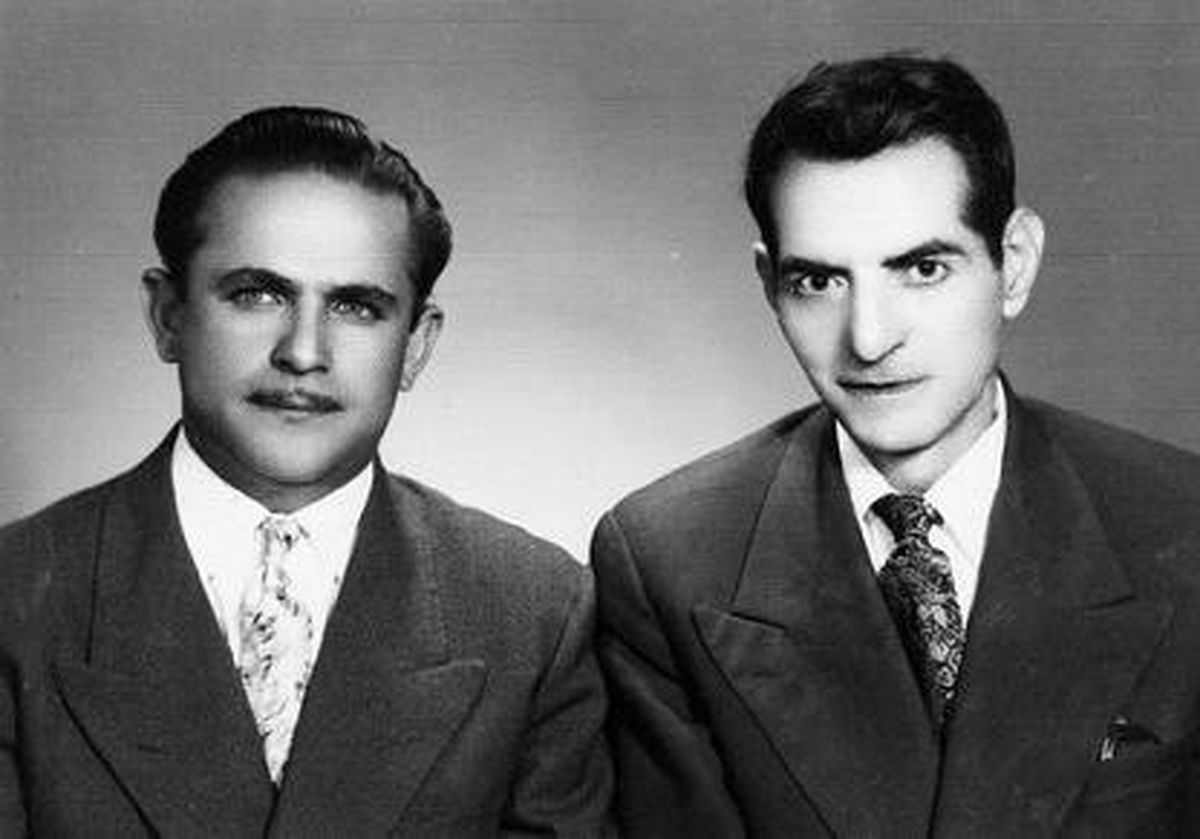 تصویر: جوانی شهریار و فریدون مشیری