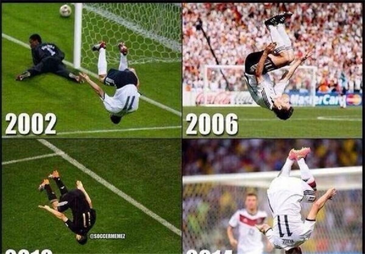 4 پشتک کلوزه در 4 جام جهانی/عکس