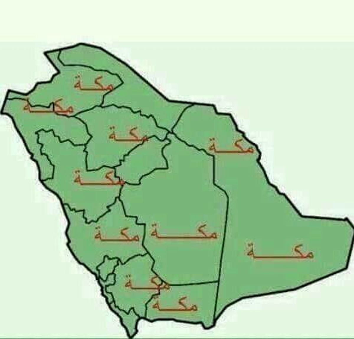 نقشه عربستان تغییر کرد! +عکس