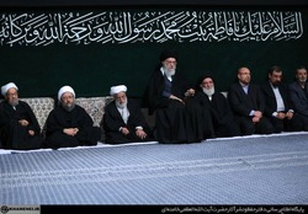 تصاویر: دومین شب عزاداری فاطمیه در حضور رهبری
