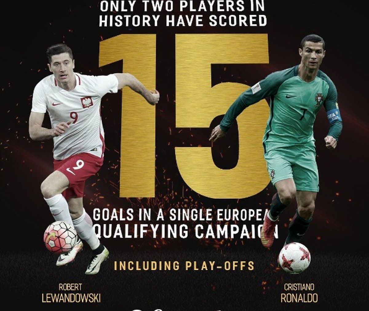 عکس: رونالدو به لواندوفسکی رسید