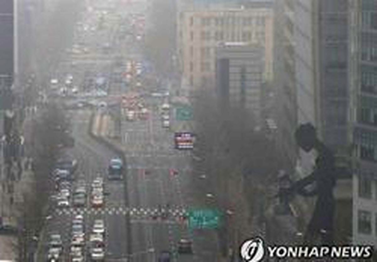 سایه سنگین آلودگی بر آسمان کره جنوبی +عکس
