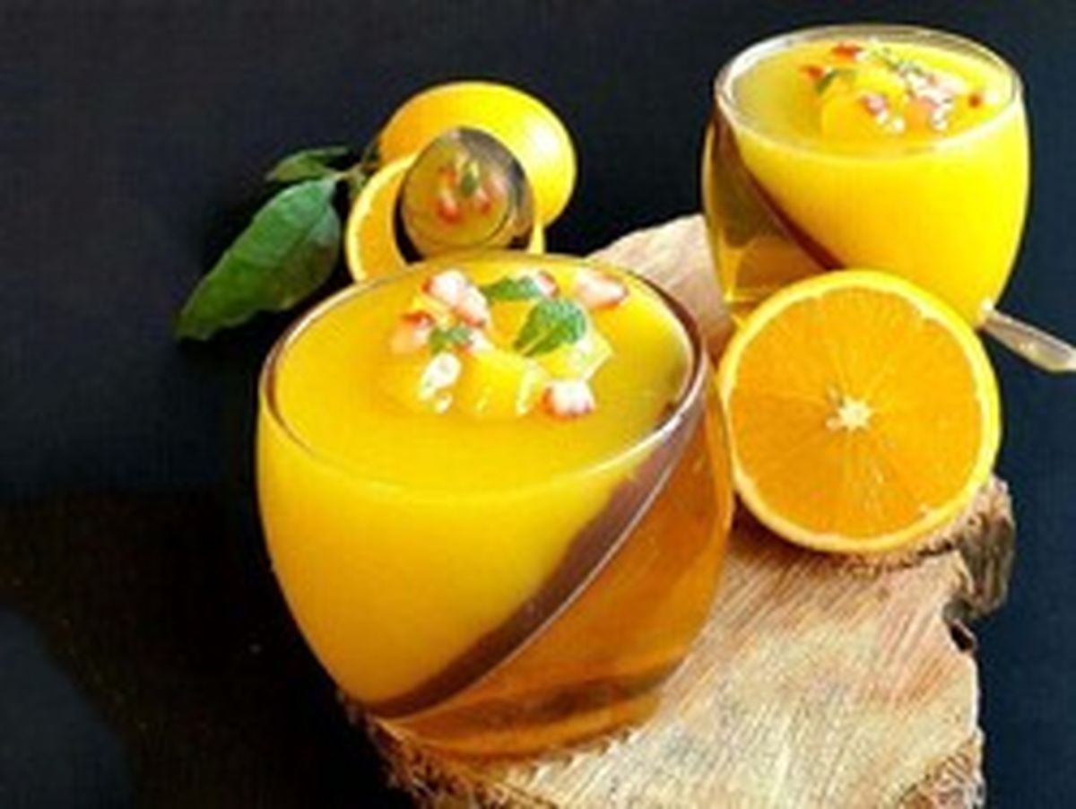 پاناکوتای زعفرانی دسری فرنگی با طعم ایرانی