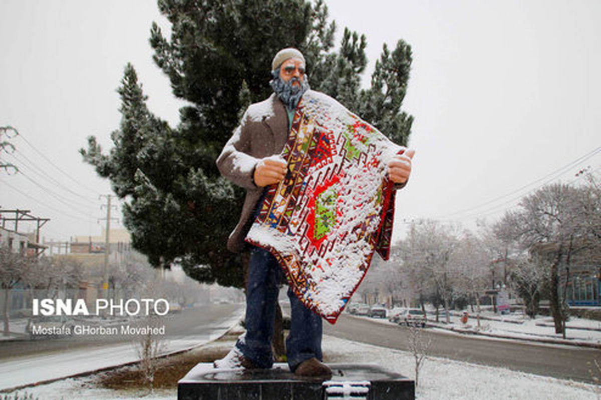 تصاویر: بارش اولین برف پاییزی در شهرستان اهر