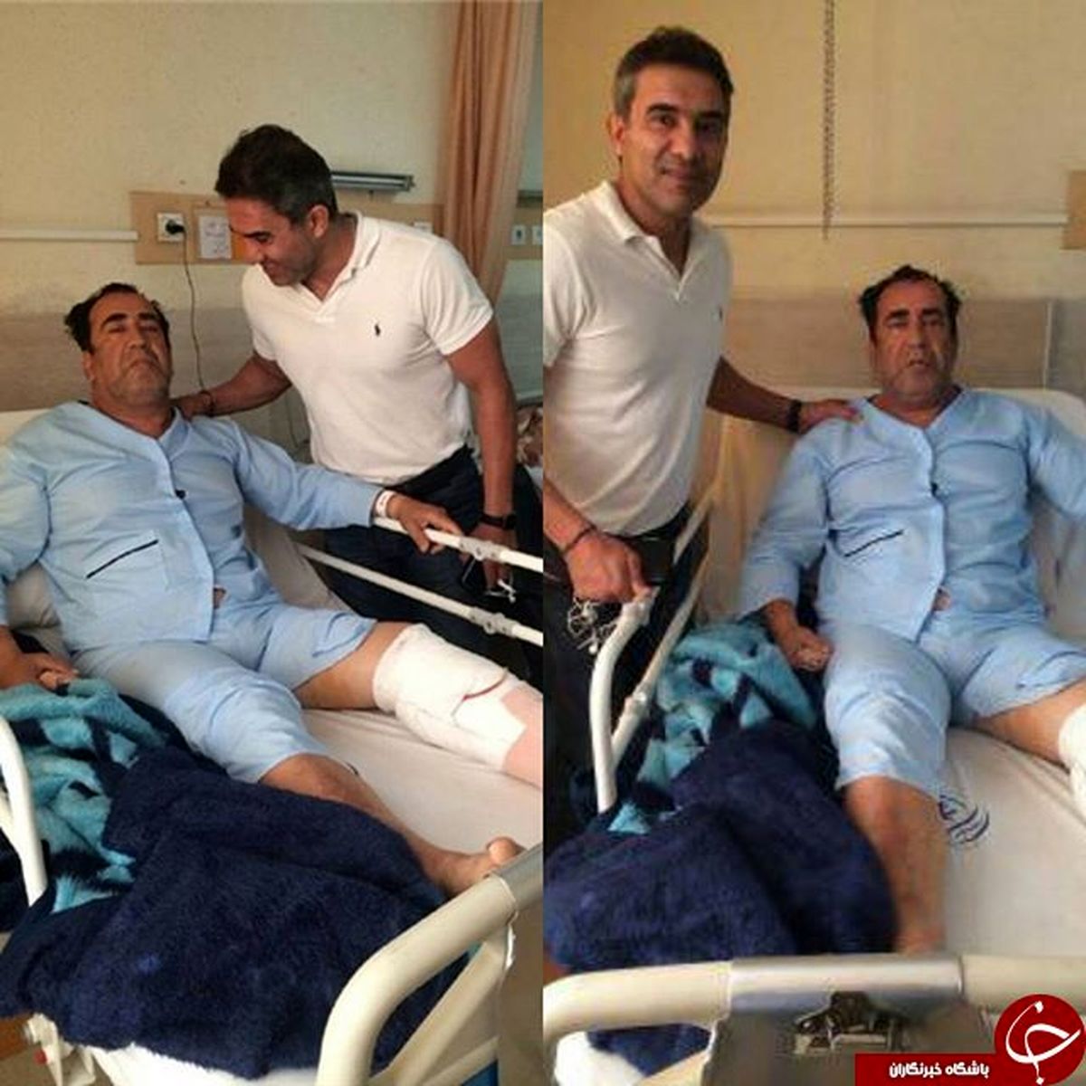 عابدزاده بر بالین دروازه بان پرسپولیس+عکس